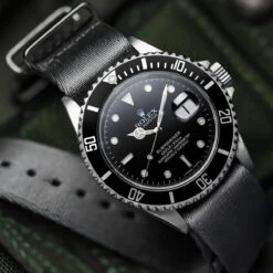 1973 British Military Watch Strap: ARMOURED - Admiralty Grey, Polished -Zuludiver Watch Straps Store 1ZUL JUE Lifestyle 2 5ff270ab b1a7 46fa 8b26 de32ab4ac689