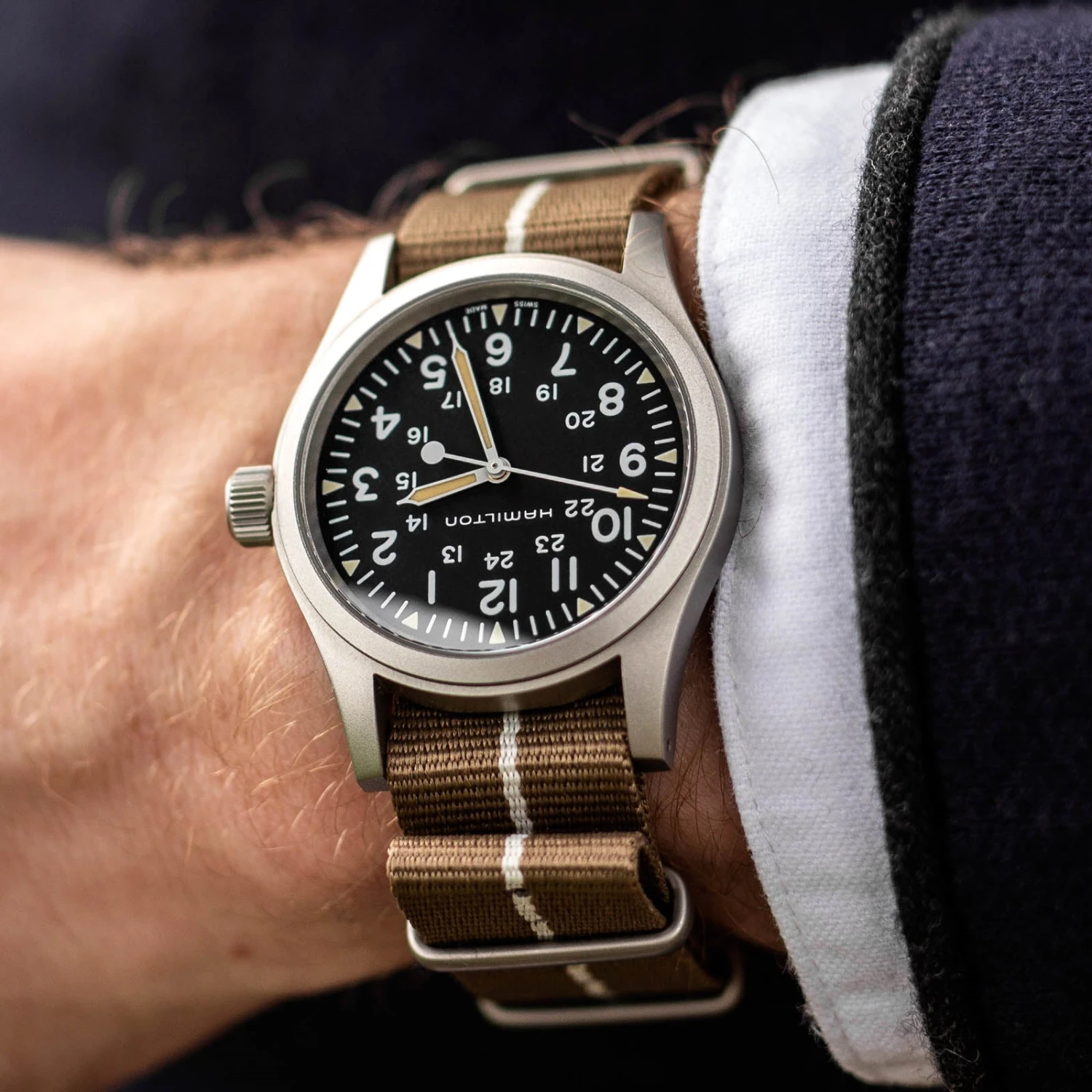 1973 British Military Watch Strap: CADET Marine Nationale - Burgundy, White Stripe 7 1973 British Military Watch Strap: CADET Marine Nationale - Burgundy, White Stripe - Image 5