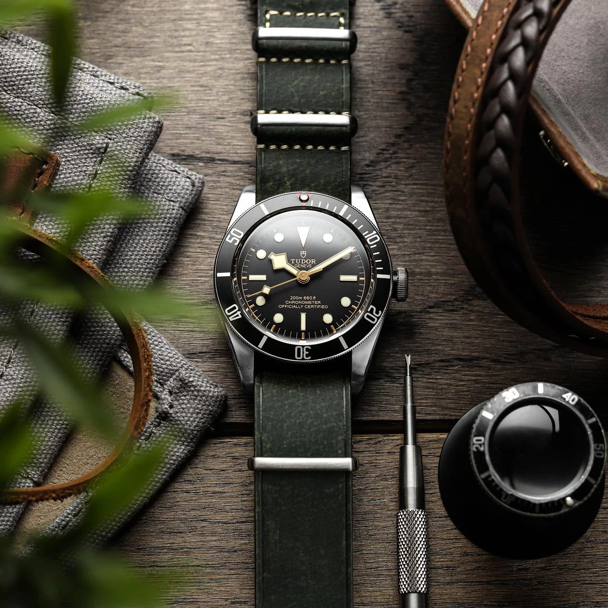 1973 British Military Watch Strap: OXFORD - Vintage Green 5 1973 British Military Watch Strap: OXFORD - Vintage Green - Image 3