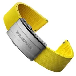 Tsunami MK2 Rubber Deployant Watch Strap - Tuscan Yellow