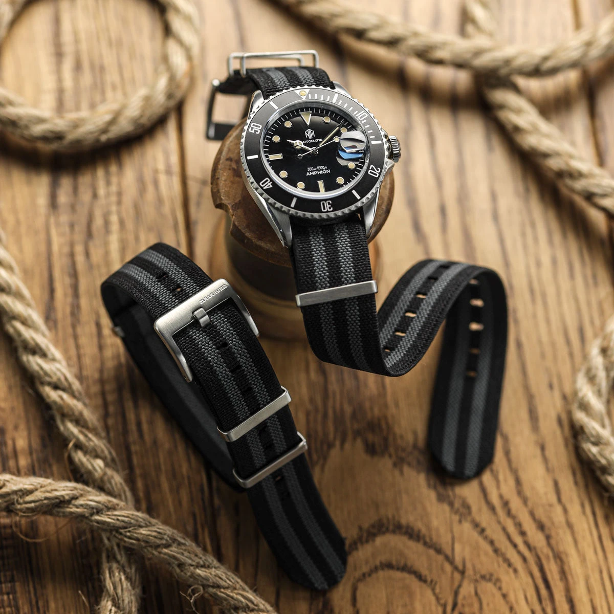 1973 British Military Watch Strap: AIRBORNE Elastic - Classic Bond 5 1973 British Military Watch Strap: AIRBORNE Elastic - Classic Bond - Image 3