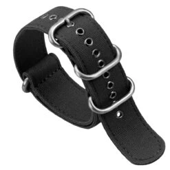 1973 British Military Watch Strap: WARRIOR Large Buckle - Charcoal
