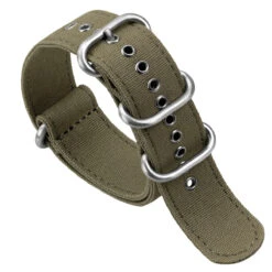 1973 British Military Watch Strap: WARRIOR Large Buckle - Army Green