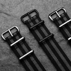 1973 British Military Watch Strap: CADET Bond - Classic, IP Black 26 1973 British Military Watch Strap: CADET Bond - Classic, IP Black -Zuludiver Watch Straps Store Clasic Bond Buckles LS sq