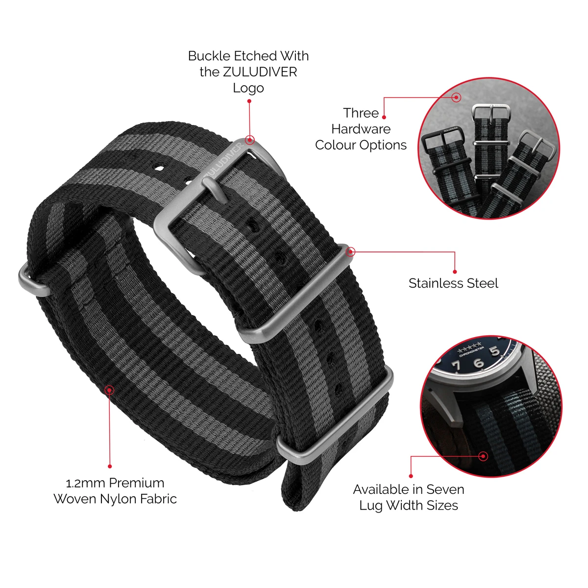 1973 British Military Watch Strap: CADET Bond - Classic, IP Black 15 1973 British Military Watch Strap: CADET Bond - Classic, IP Black - Image 13