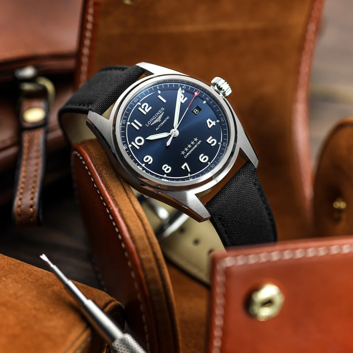 SEAQUAL® Upcycled Fabric Watch Strap - Black 4 SEAQUAL® Upcycled Fabric Watch Strap - Black - Image 2