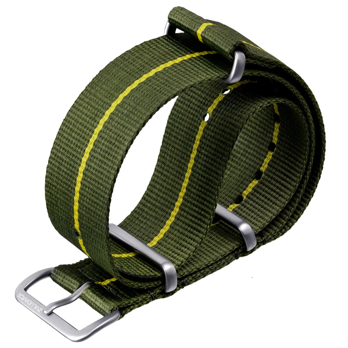 1973 British Military Watch Strap: CADET Marine National - Green, Yellow Stripe 9 1973 British Military Watch Strap: CADET Marine National - Green, Yellow Stripe - Image 7