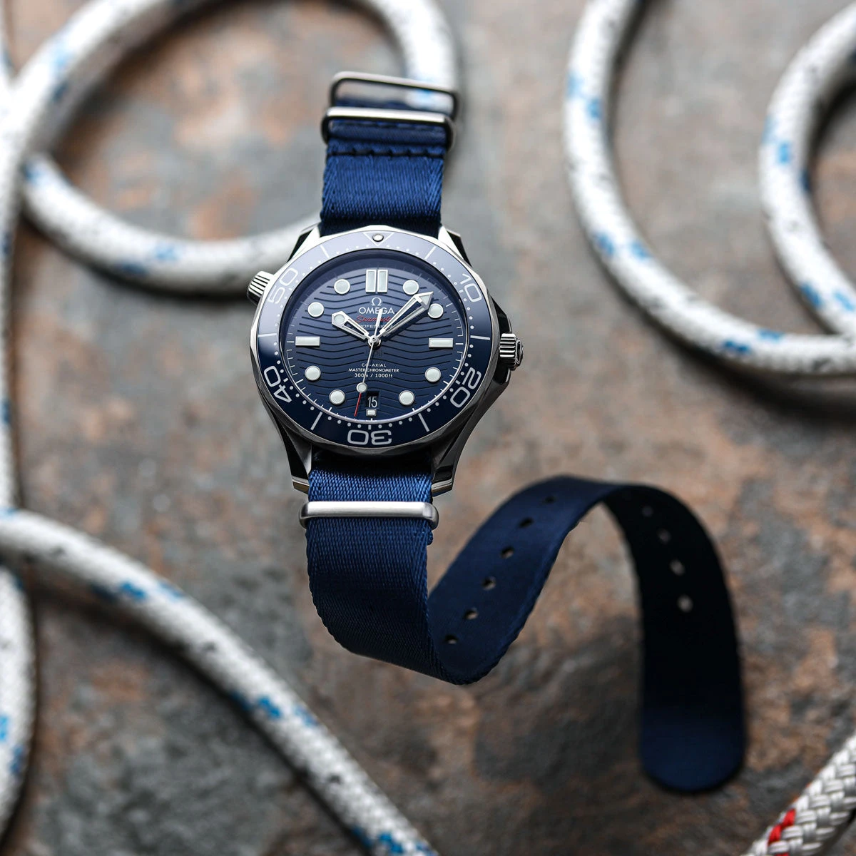 1973 British Military Watch Strap: ARMOURED - Navy Blue, Satin 4 1973 British Military Watch Strap: ARMOURED - Navy Blue, Satin - Image 2