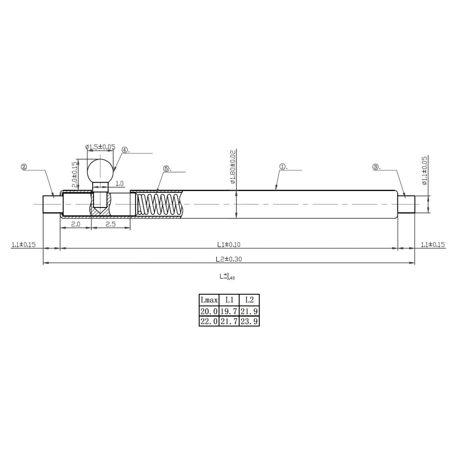 "Skinny Fat" 1.8mm Quick-Release Spring Bars For Diver's Watches 7 "Skinny Fat" 1.8mm Quick-Release Spring Bars For Diver's Watches - Image 5