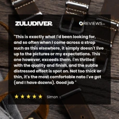 1973 British Military Watch Strap: OXFORD - Chestnut -Zuludiver Watch Straps Store REVIEWS.ioSocialProofImage 7 ad8aba9e 4697 42f9 aefe cd285d09e8d0