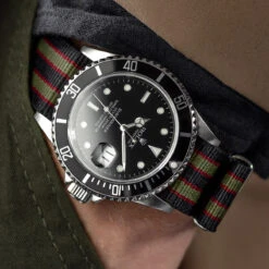 1973 British Military Watch Strap: CADET Bond - Vintage, Polished 18 1973 British Military Watch Strap: CADET Bond - Vintage, Polished -Zuludiver Watch Straps Store Rolex Submariner on Vintage Bond on wrist sq 160d7be4 18ab 4705 9b15 fc73312206a3