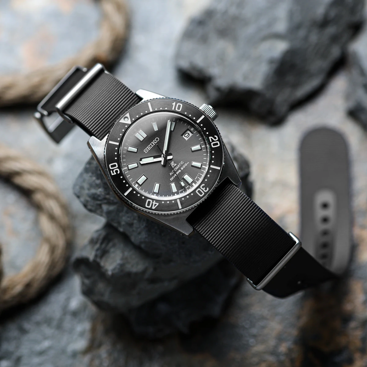 1973 British Military Watch Strap: 328 MARINE - Tactical Black 7 1973 British Military Watch Strap: 328 MARINE - Tactical Black - Image 5