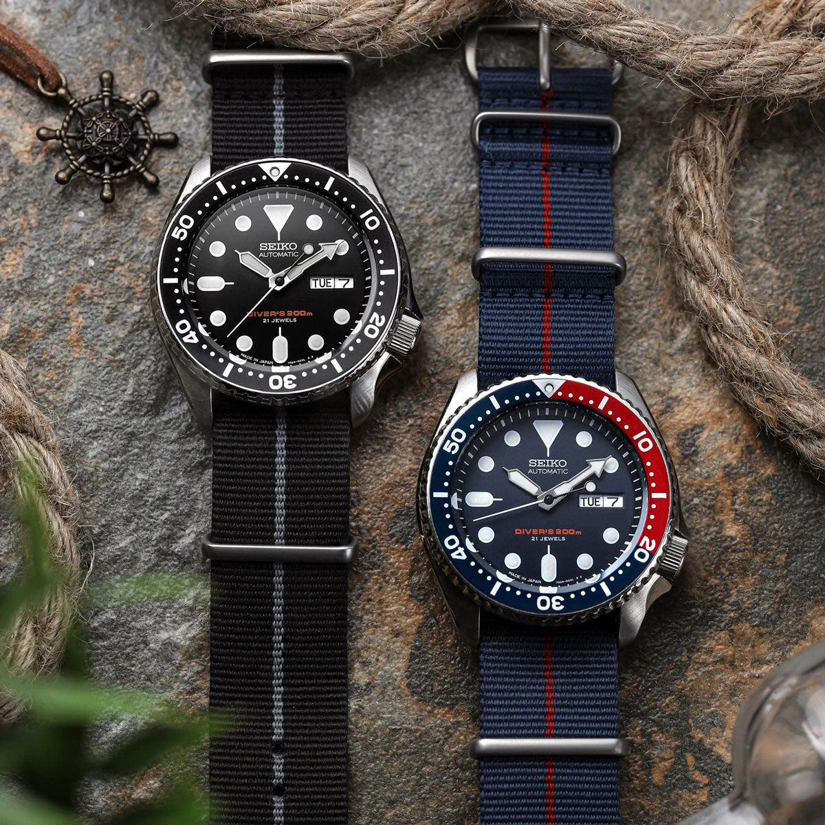 1973 British Military Watch Strap: CADET Marine National - Green, Yellow Stripe 6 1973 British Military Watch Strap: CADET Marine National - Green, Yellow Stripe - Image 4