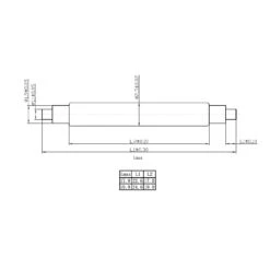 "Fat" 2.5mm Seiko Syle Spring Bars -Zuludiver Watch Straps Store SeikoFatSpringBarsTechnicalDrawing