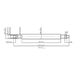 Standard Spring Bars (Pack Of 20) -Zuludiver Watch Straps Store StandardSpringBarTechnicalDrawing