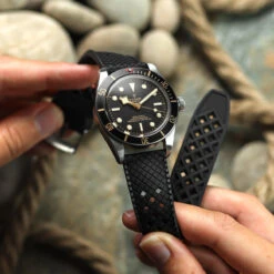 Tropical Ocean FKM Fluoro Rubber Watch Strap - Black 21 Tropical Ocean FKM Fluoro Rubber Watch Strap - Black -Zuludiver Watch Straps Store Tropical Ocean Black Tudor Held