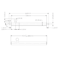 Tsunami Spare Rubber Parts - Coconut White 8 Tsunami Spare Rubber Parts - Coconut White -Zuludiver Watch Straps Store Tsunami Techinical Drawing 2 5