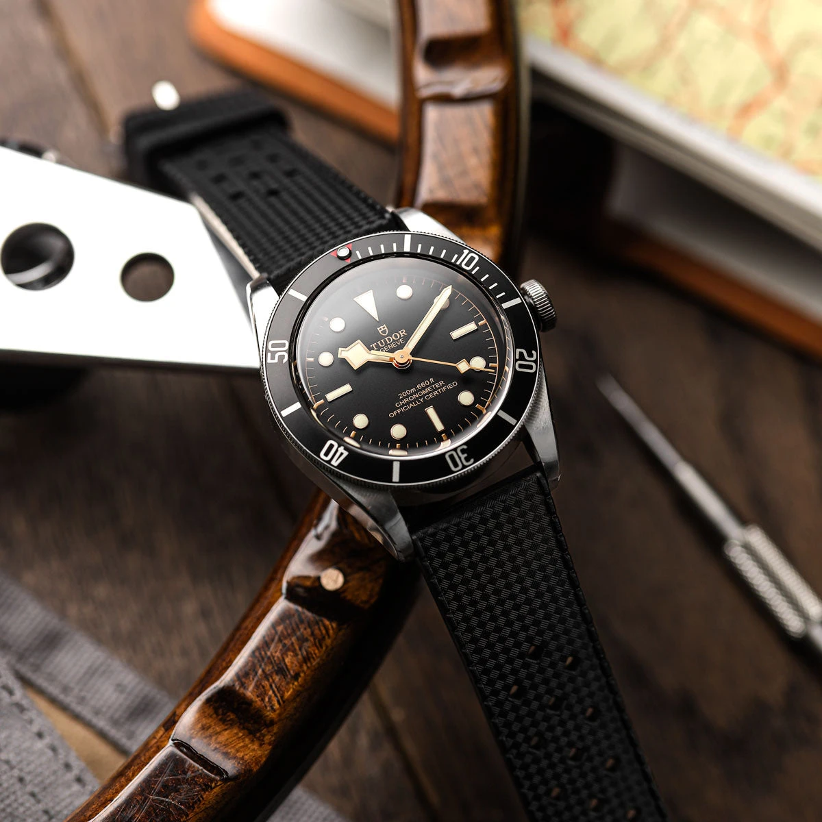 AquaWave Rubber Watch Strap (MKII) - Abyss Black 11 AquaWave Rubber Watch Strap (MKII) - Abyss Black - Image 9