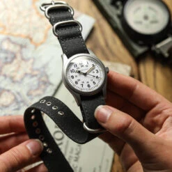 1973 British Military Watch Strap: WARRIOR Large Buckle - Charcoal -Zuludiver Watch Straps Store ZD Canvas ZULU Hamilton Black LS Held f8a2ca5e 377a 4c5c aacf 489284f7eb66