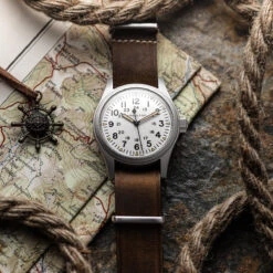 1973 British Military Watch Strap: OXFORD - Chestnut -Zuludiver Watch Straps Store ZD HKS NATO CH LEATHER Chestnut LS Hamilton 1200 204a6c43 3b98 47bd 878d f5c7e0783939