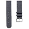 Croyde Canvas Watch Strap - Admiralty Grey 1 Croyde Canvas Watch Strap - Admiralty Grey -Zuludiver Watch Straps Store ZD JUE JL CGZ03 147 GRY WBG Front