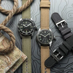 Croyde Canvas Watch Strap - Charcoal Black 31 Croyde Canvas Watch Strap - Charcoal Black -Zuludiver Watch Straps Store ZD JUE JL CGZ03 DS GN Vertex x2
