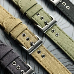 Croyde Canvas Watch Strap - Desert Sand -Zuludiver Watch Straps Store ZD JUE JL CGZ03 LS Buckles 1