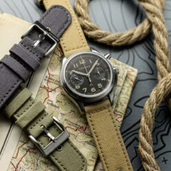 Croyde Canvas Watch Strap - Desert Sand -Zuludiver Watch Straps Store ZD JUE JL CGZ03 SND Vertex 2
