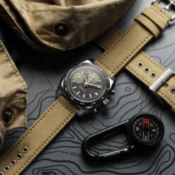 Croyde Canvas Watch Strap - Charcoal Black 27 Croyde Canvas Watch Strap - Charcoal Black -Zuludiver Watch Straps Store ZD JUE JL CGZ03 Sand Nivada Chronosport