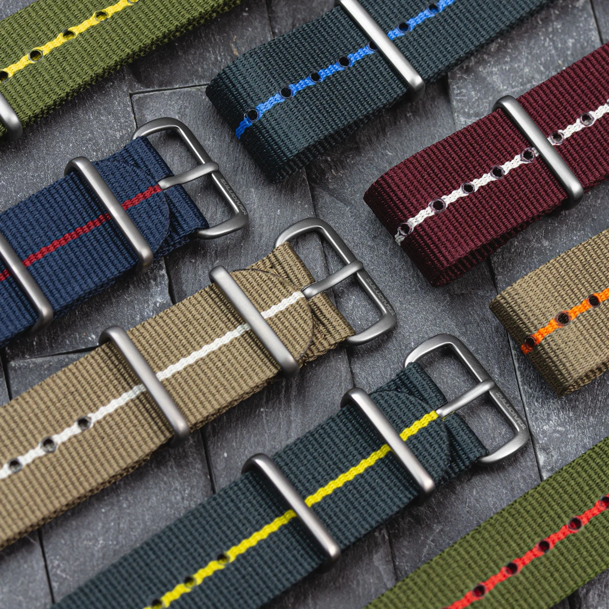 1973 British Military Watch Strap: CADET Marine Nationale - Grey, White Stripe 5 1973 British Military Watch Strap: CADET Marine Nationale - Grey, White Stripe - Image 3