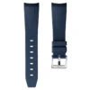 Kingsand Rubber Watch Strap - Azure Blue -Zuludiver Watch Straps Store ZD PEI RT 01 BL WBG Front