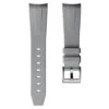 Kingsand Rubber Watch Strap - Mist Grey 2 Kingsand Rubber Watch Strap - Mist Grey -Zuludiver Watch Straps Store ZD PEI RT 01 GY WBG Front