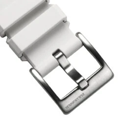 Kingsand Rubber Watch Strap - Frost White -Zuludiver Watch Straps Store ZD PEI RT 01 White Buckle