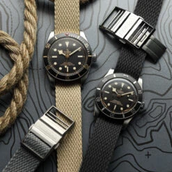 ADDITIONAL - OctoPod Perlon Nylon Watch Strap - Sapphire -Zuludiver Watch Straps Store ZUL ACT OP P BK LS Tudor BB58 BB54