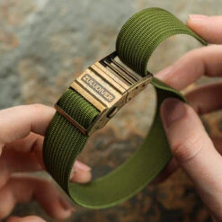 OctoPod MK3 Buckle - Gold -Zuludiver Watch Straps Store ZUL BRH OP04 MK3 Antique on green HydraRib f187fcd4 348c 4bc0 ba37 0eea17098c81 3