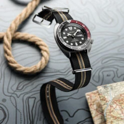 1973 British Military Watch Strap: HydraRib - THESEUS -Zuludiver Watch Straps Store ZUL HKS N801 R39 BK BG GY SSP Seiko Turtle