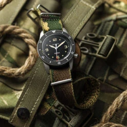 1973 British Military Watch Strap: WARRIOR - Stirling -Zuludiver Watch Straps Store ZUL HKS NATO CAMO J 1 LS e6be082c bc40 4c5b 8400 4387a41ed85a