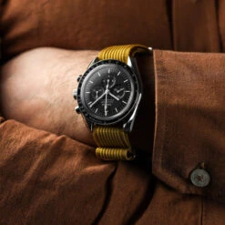 1973 British Military Watch Strap: HydraRib - PEGASUS 25 1973 British Military Watch Strap: HydraRib - PEGASUS -Zuludiver Watch Straps Store ZUL HKS NATO R HydraRib YELLOW WS Omega Speedmaster