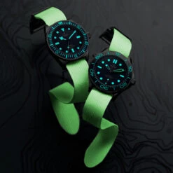 ADDITIONAL - HydraRib OctoPod Watch Strap - Achilles -Zuludiver Watch Straps Store ZUL HKS OCT02 R11 WH Tudor FXD and Omega Seamaster lume 7