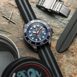 ADDITIONAL - HydraRib OctoPod Watch Strap - Theseus 20 ADDITIONAL - HydraRib OctoPod Watch Strap - Theseus -Zuludiver Watch Straps Store ZUL HKS OP02 R40 BK GY LS Seiko 2