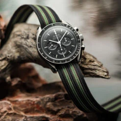 ADDITIONAL - HydraRib OctoPod Watch Strap - Griffin -Zuludiver Watch Straps Store ZUL HKS OP02 R40 BK RD GN Vintage Bond Omega 3