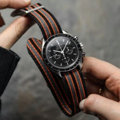 ADDITIONAL - Apex Nylon OctoPod Watch Strap - Gulfstream 22 ADDITIONAL - Apex Nylon OctoPod Watch Strap - Gulfstream -Zuludiver Watch Straps Store ZUL HKS OP03 OM28 BK OR GY on Speedmaster Omega
