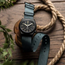 1973 British Military Watch Strap: CADET - Admiralty Grey, Satin -Zuludiver Watch Straps Store ZUL HYI 141 1003S Blue BOLDR BK Copy