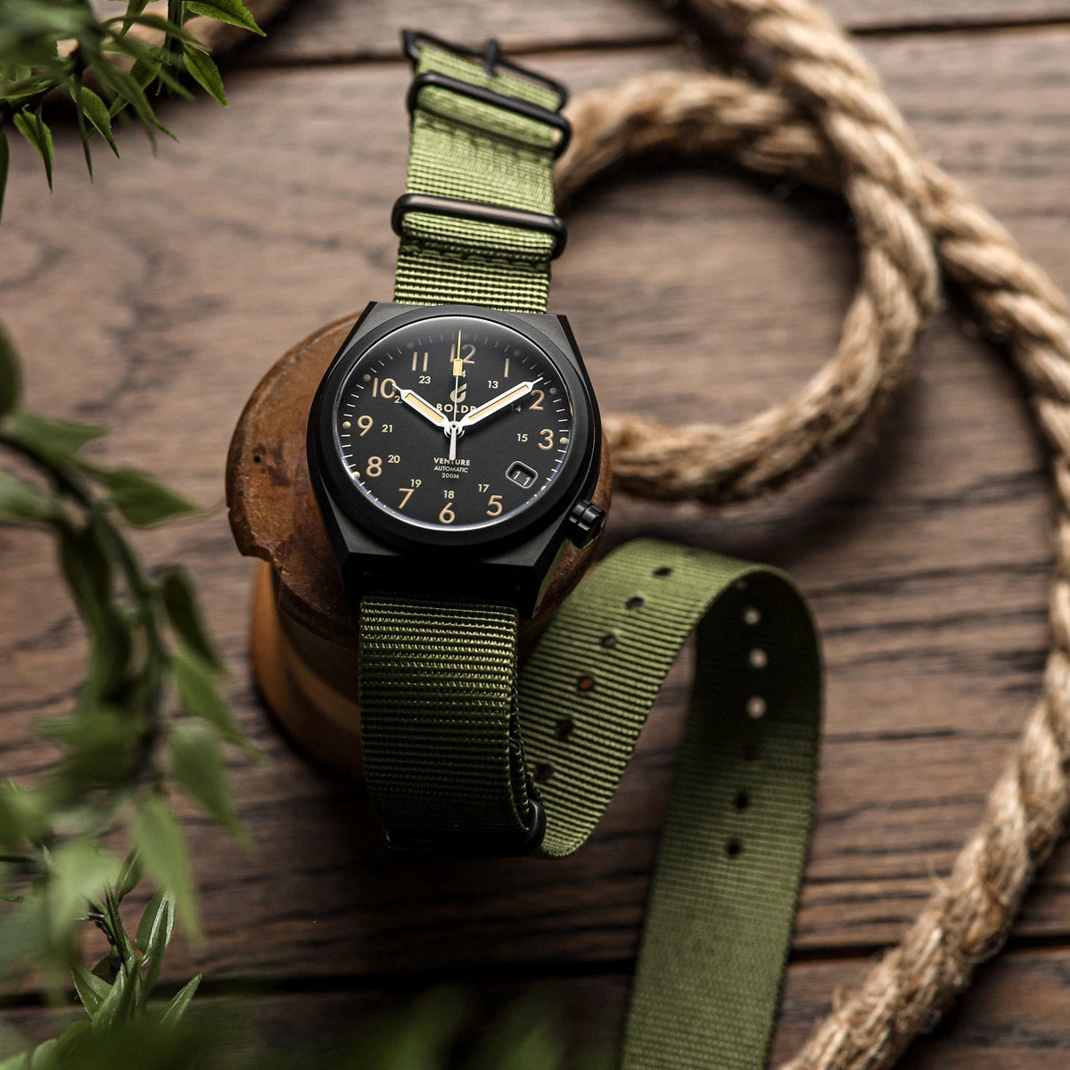 1973 British Military Watch Strap: CADET - Combat Black, IP Black 8 1973 British Military Watch Strap: CADET - Combat Black, IP Black - Image 6