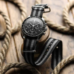 1973 British Military Watch Strap: CADET Bond - Classic, Polished -Zuludiver Watch Straps Store ZUL HYI 178.1003S BOND PSS 20 LS Omega4