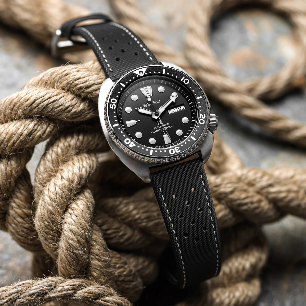 Mayday Navigator Sailcloth Divers Watch Strap - Shell 4 Mayday Navigator Sailcloth Divers Watch Strap - Shell - Image 2