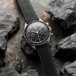 Maverick (MK II) Sailcloth Quick Release Waterproof Watch Strap - Black 19 Maverick (MK II) Sailcloth Quick Release Waterproof Watch Strap - Black -Zuludiver Watch Straps Store ZUL HYI FP A 723RS.K141 P268 5 BK GY QR SSB Grey Omega LS