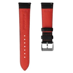 Mayday Regatta Sailcloth Divers Watch Strap - Crimson -Zuludiver Watch Straps Store ZUL HYI TP A 1140SX P268 5 Red Back