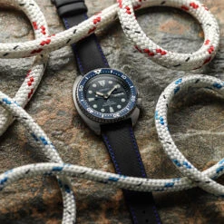 Mayday Regatta Sailcloth Divers Watch Strap - Crimson -Zuludiver Watch Straps Store ZUL HYI TP A 1140SX P268 5 blue on Seiko 0efd6e2d 036c 4369 a429 af0681d48413