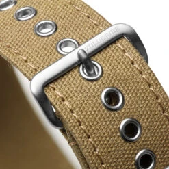 1973 British Military Watch Strap: WARRIOR CANVAS - Desert Sand 18 1973 British Military Watch Strap: WARRIOR CANVAS - Desert Sand -Zuludiver Watch Straps Store ZUL JUE CAN 72 BEI WBG Buckle with rivets